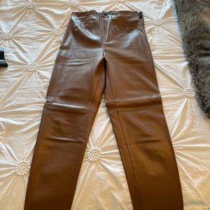 Zara leather legging